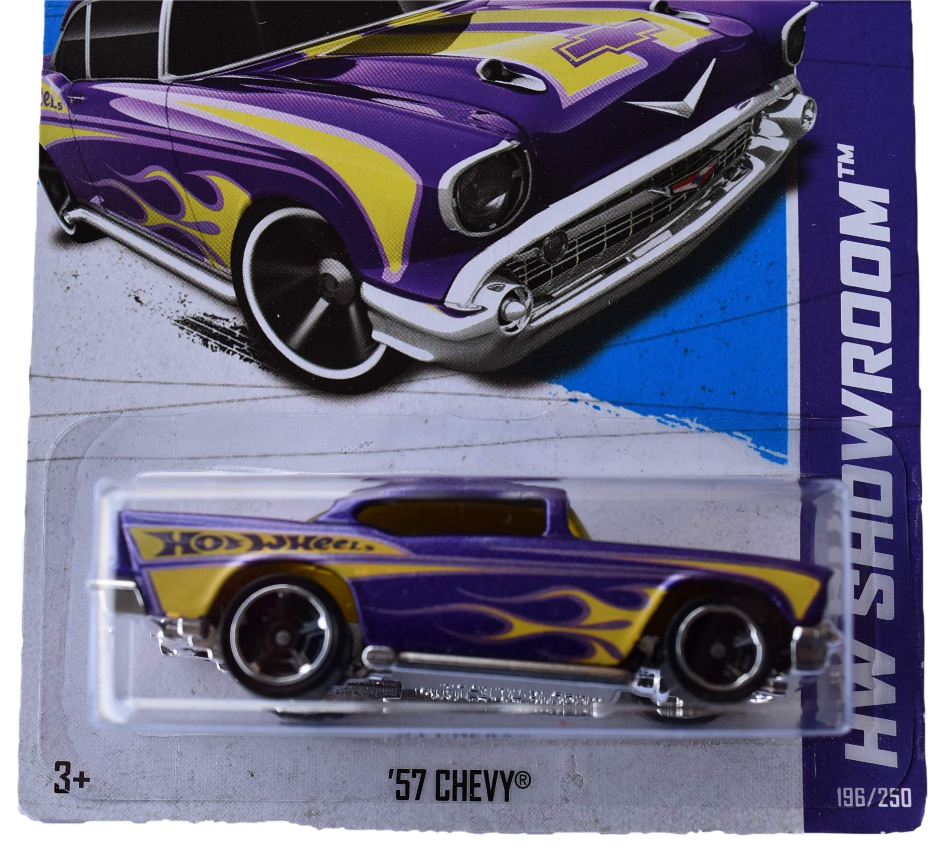 Amazon.com: Hot Wheels Showroom '57 Chevy 196/250, Purple : Toys